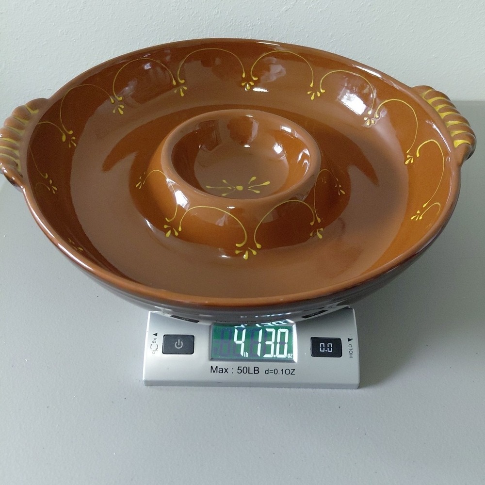 Vintage BF Collection Large Oval Serving Pottery‎ Portugal Hand painted Handles - Picture 9 of 9